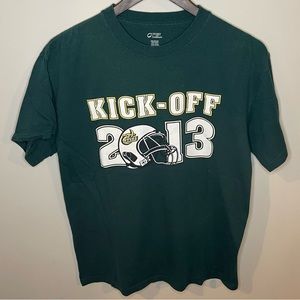Charlotte 49ers Football | Inaugural 2013 Kickoff | Green T-Shirt Size M